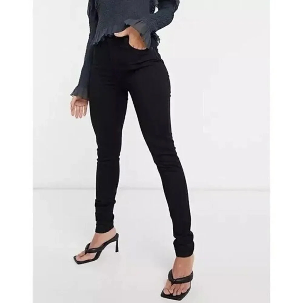 Levi's 721 Black High Rise Skinny Jeans 18W